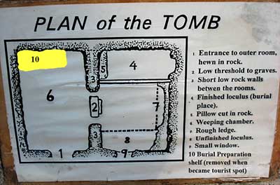 Garden tomb plan