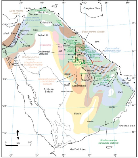 Cret. Arabian peninsual