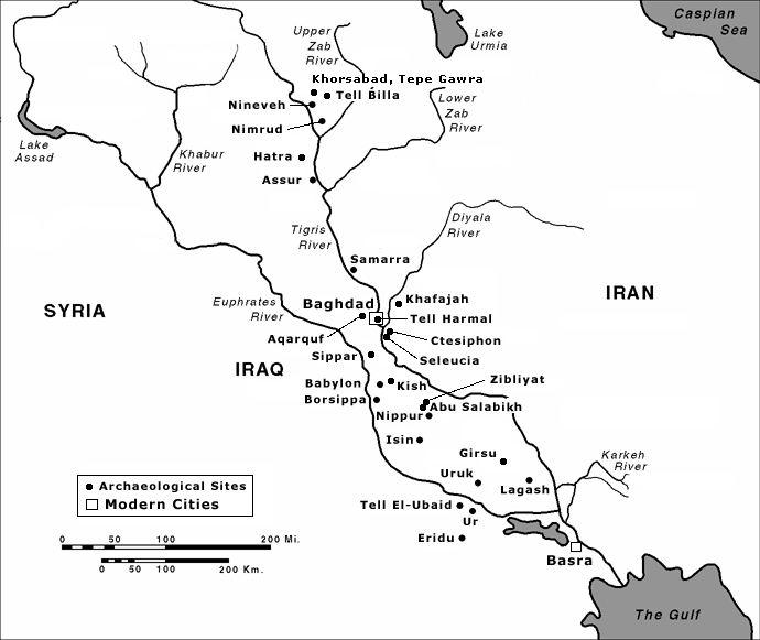 Mesopotamia map