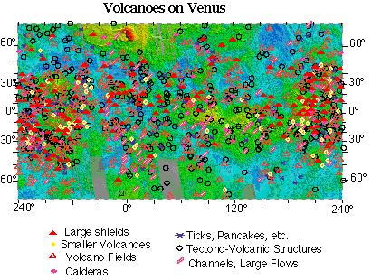 Venus volcanoes