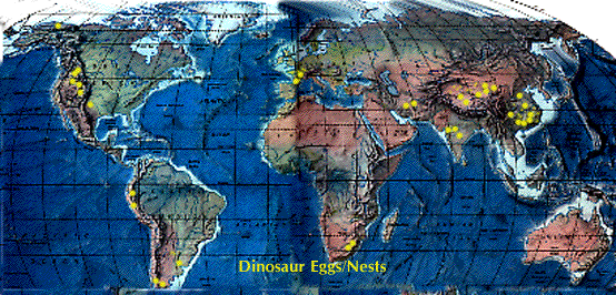 dinosaur nestings sites