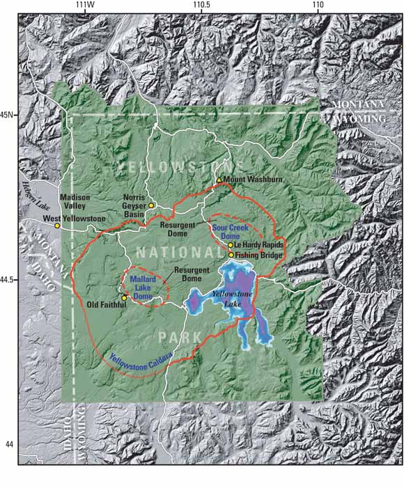 Yellowstone topographical